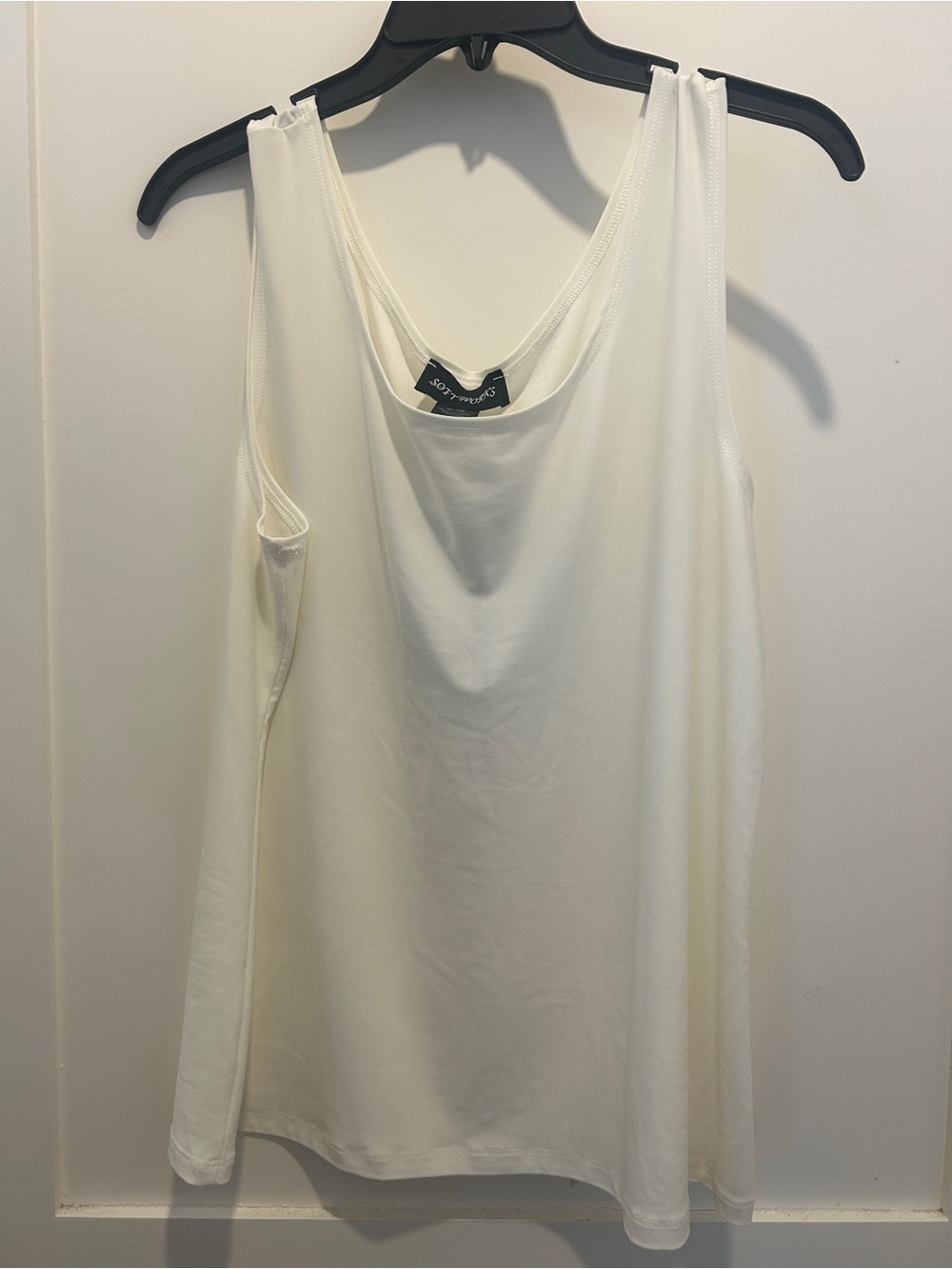 NWT Soft works white comfy elegant lightweight tank top XL